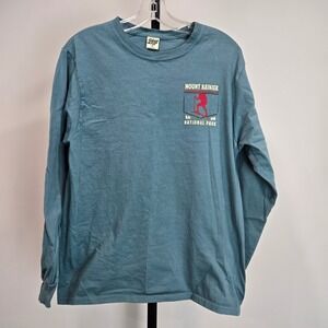Blue 84 Mount Rainier National Park Long Sleeve T Shirt Men Size S